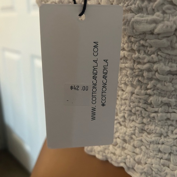 Sexy Strapless Fully Lined Twist Knot Crop Top Size Medium M New with Tag - Picture 4 of 5